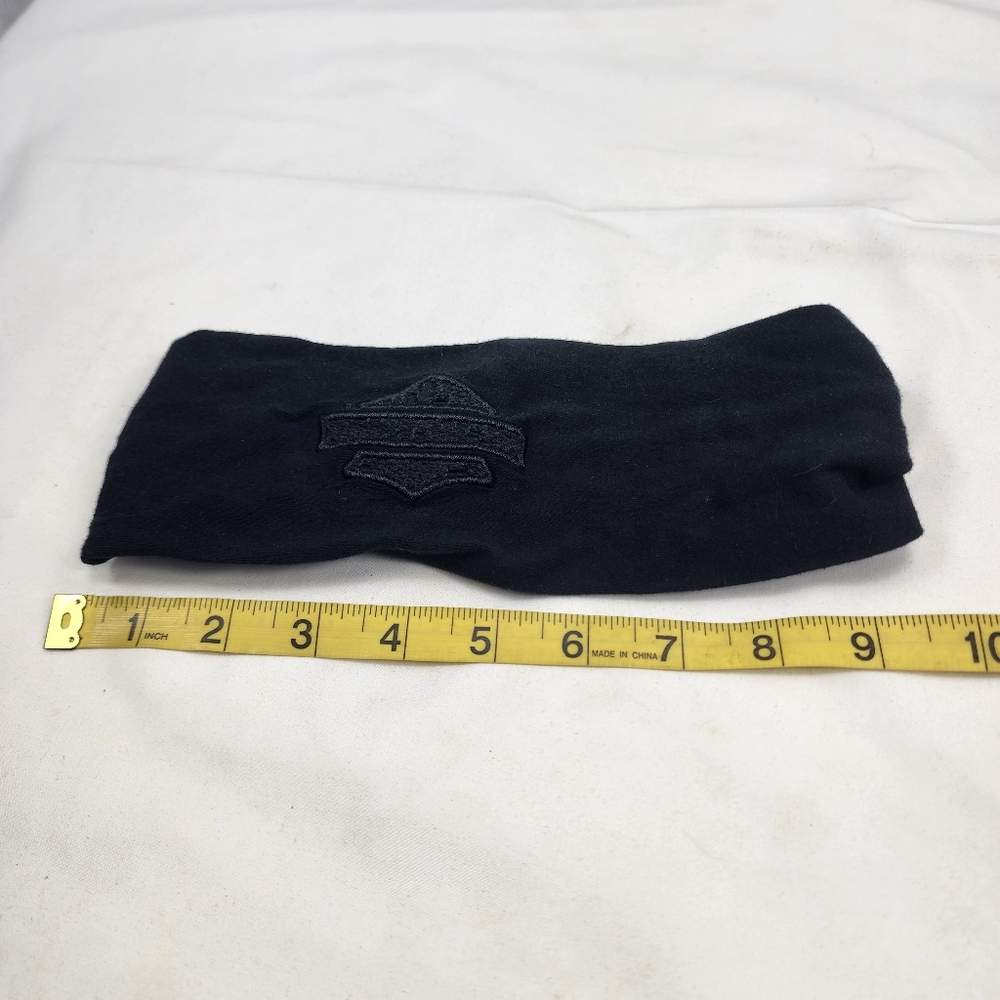 Harley Davidson Leather Pony Tail Holder and Headband Bundle - Picture 8 of 8